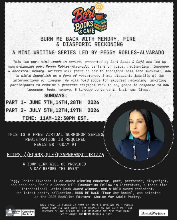 Bori Books & Cafe - Burn me Back with Memory, Fire & Diasporic Reckoning