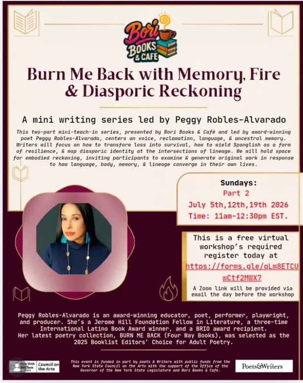 Bori Books & Cafe – Burn me Back with Memory, Fire & Diasporic Reckoning