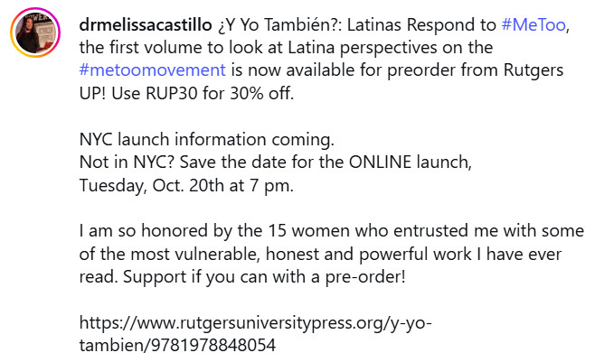 Y Yo Tambien - Latinas Respond to #METOO