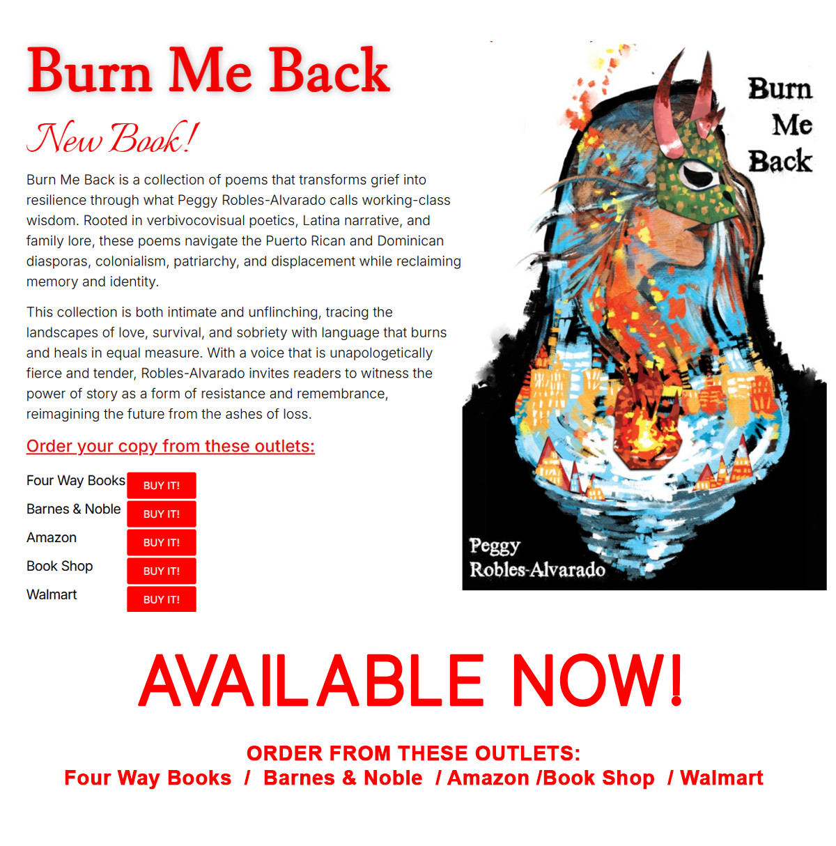 New Book! Burn me Back